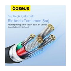 Baseus Süper Hızlı 1.2mt 20W Type-C To Iphone Şarj Kablosu, Akım ve Isı Korumalı, Esnek Kopmaz Bozulmaz Kablo