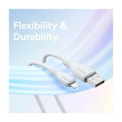 Baseus Ultra Hızlı 1.2mt 2.4A Iphone Şarj Kablosu Iphone 11 12 13 14 Pro Max Şarj Kablo, Akım ve Isı Korumalı HBCV000066R090