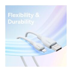 Baseus Şarj Akım Korumalı Ultra Hızlı 1.2mt 2.4A Iphone Şarj Kablosu Iphone 11 12 13 14 Pro Max Şarj Kablo