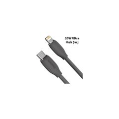 Baseus Esnek Super Şarj 1.2mt 20W Iphone Şarj Kablosu Iphone 11 12 13 14 Pro Max Şarj Kablosu 480MBPS