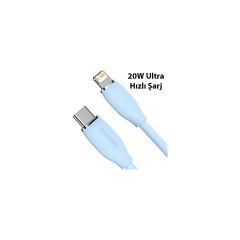Baseus Esnek Super Şarj 1.2mt 20W Iphone Şarj Kablosu Iphone 11 12 13 14 Pro Max Şarj Kablosu 480MBPS