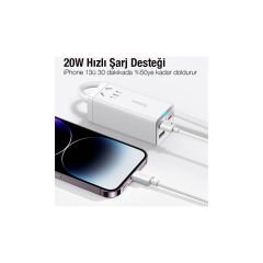Baseus Süper Hızlı 1 Metre 20W Type-C To Iphone Şarj Kablo Iphone 11 12 13 14 Pro Max Şarj Kablosu