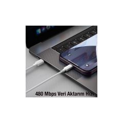 Baseus Süper Hızlı 1 Metre 20W Type-C To Iphone Şarj Kablo Iphone 11 12 13 14 Pro Max Şarj Kablosu