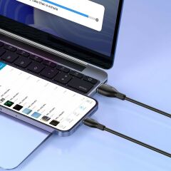 Baseus Pudding Serisi Usb To iPhone uyumlu Lightning USB iPhone Uyumlu 2.4 Amper Hızlı Şarj ve Data Aktarım Kablosu iPhone 14 , 13 ,12 11 ,x , 7 , 8 , 6 uyumlu MAVİ