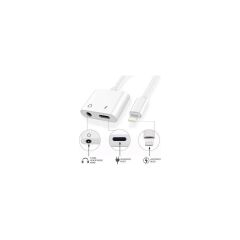Adaman Iphone Tüm Seri Şarj Kulaklık Dönüştürücü 2in1 3.5mm Jack