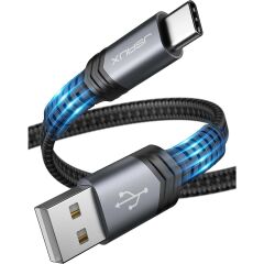 Jsaux Premium UZUN CC0008 60 Watt QC 3 Amper 2 Metre Type-C Süper Hızlı Şarj ve Data Aktarım Kablosu / iPhone 15 - 16 serisi uyumlu