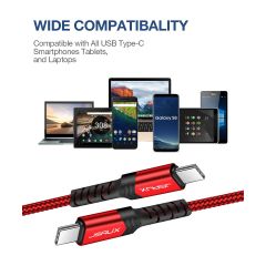 Jsaux Premium Type-C To Type-C 60W CC0018 2m Hızlı Şarj