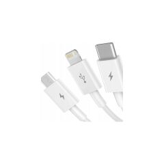 Baseus Superior Series (Micro+Lightning+Type-C) Üçlü Hızlı Şarj Veri Kablosu 3.5A 1.5 mt BS-33909