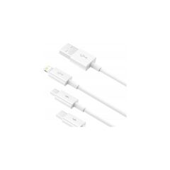 Baseus Superior Series (Micro+Lightning+Type-C) Üçlü Hızlı Şarj Veri Kablosu 3.5A 1.5 mt BS-33909