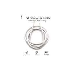 Adaman Premium 0,9 Metre Micro USB Hızlı Şarj ve Data Kablosu 2.4 Amper Beyaz