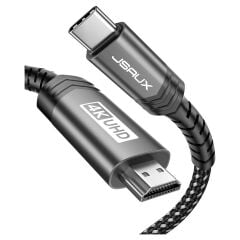 Jsaux USB C Type-C To HDMI Görüntü Aktarım Kablosu 4K@60Hz USB 3.1 Type-C HDMI 2.0 Kablosu
