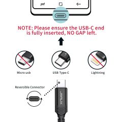 Jsaux Premium Serisi 2 Metre Uzun 60 wATT CC0011 Siyah Usb-A To Type-C  3 Amper 60 Watt Hızlı Şarj ve Data Aktarım Kablosu iPhone 15 , 16 serisi ve type-c girişli cihazlar ile tam uyumlu