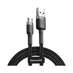 Baseus Camklf-Ag1 Cafule Micro USB 2.4A Data ve Şarj Kablosu 0.5m - Siyah