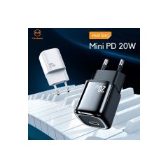 Mcdodo CH-8291 20W Mini Pd Type-C Girişli Şarj Adaptörü-Siyah