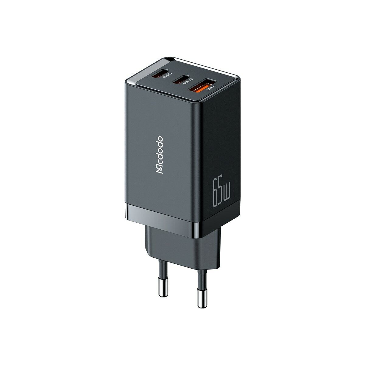 Mcdodo CH-1540 65W Gan 5 Pro 2xtype-C 1xusb Girişli Şarj Adaptörü-Siyah