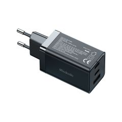 Mcdodo CH-1540 65W Gan 5 Pro 2xtype-C 1xusb Girişli Şarj Adaptörü-Siyah