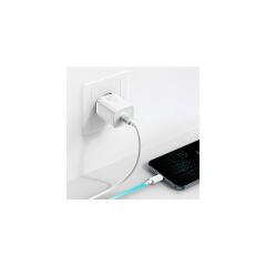 Baseus Super Si 1c 20W Hızlı Şarj Adaptörü + Type-C To Lightning Apple iPhone Uyumlu 1m Şarj Kablosu