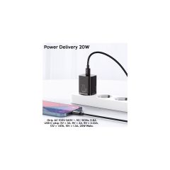Baseus Super Si 20W Pd Type-C Girişli Akım Kontrollü Baseus Hızlı Şarj Adaptörü