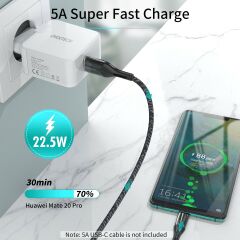 Choetech 22.5W 5A Destekli Yüksek Hızlı Şarj Cihazı Beyaz Q5001 HBCV0000034B0J