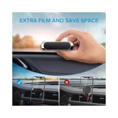 Adaman T1015 Süper Güçlü 6 Mıknatıslı Şerit Telefon ve Tablet Tutucu + 2 Metal Plaka Set
