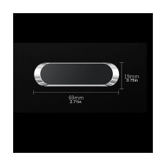 Adaman T1015 Süper Güçlü 6 Mıknatıslı Şerit Telefon ve Tablet Tutucu + 2 Metal Plaka Set