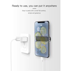 Adaman T1015 Süper Güçlü 6 Mıknatıslı Şerit Telefon ve Tablet Tutucu + 2 Metal Plaka Set