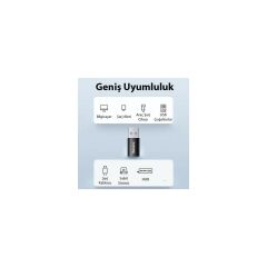 Baseus USB 3.1 To Type-C Otg Dönüştürücü Adaptör, 10 Gbps Veri Aktarım, Mini Type C Çevirici