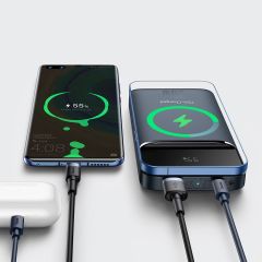 Baseus MgSafe 2022 Edition Overseas 20W 10.000 mAh Kablosuz Şarjlı Powerbank Mavi