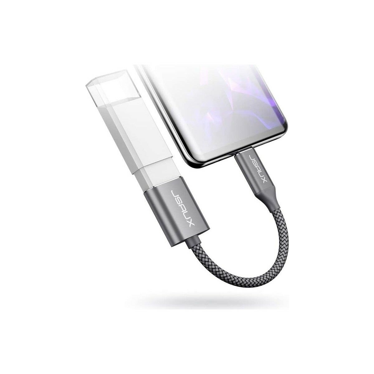 Jsaux USB C To USB Adaptörü Type-C 3.0 Otg Kablosu Çevirici Dönüştürücü Adaptör Kablosu MacBook Pro 2018 2017 ile Uyumlu Samsung Galaxy S20 S20+ Ultra S8 S9 Note 10 Uyumlu CD0019