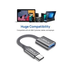 Jsaux USB C To USB Adaptörü Type-C 3.0 Otg Kablosu Çevirici Dönüştürücü Adaptör Kablosu MacBook Pro 2018 2017 ile Uyumlu Samsung Galaxy S20 S20+ Ultra S8 S9 Note 10 Uyumlu CD0019