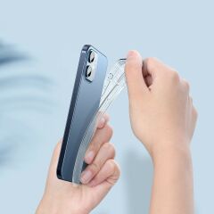 Baseus iPhone 12 Mini Transparent Kamera ve Köşe Korumalı Şeffaf Kılıf