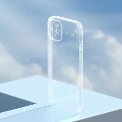 Baseus iPhone 12 Mini Transparent Kamera ve Köşe Korumalı Şeffaf Kılıf
