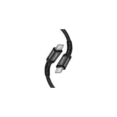 Jsaux 60W 100CM USB C To USB C Type-C Kablo iPhone 16/16 Plus/16 Pro/16 Pro Max, iPhone 15, Galaxy S24/S23/S22, Car Play, Macbook, iPad Pixel-Grey ile Uyumlu Usbc Type C Hızlı Şarj Data Kablosu CC0018