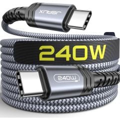 Jsaux 3 Metre 240W Usb-C - Usb-C Kablosu 100 Watt Uyumlu Type-C Hızlı Şarj CC0042G3