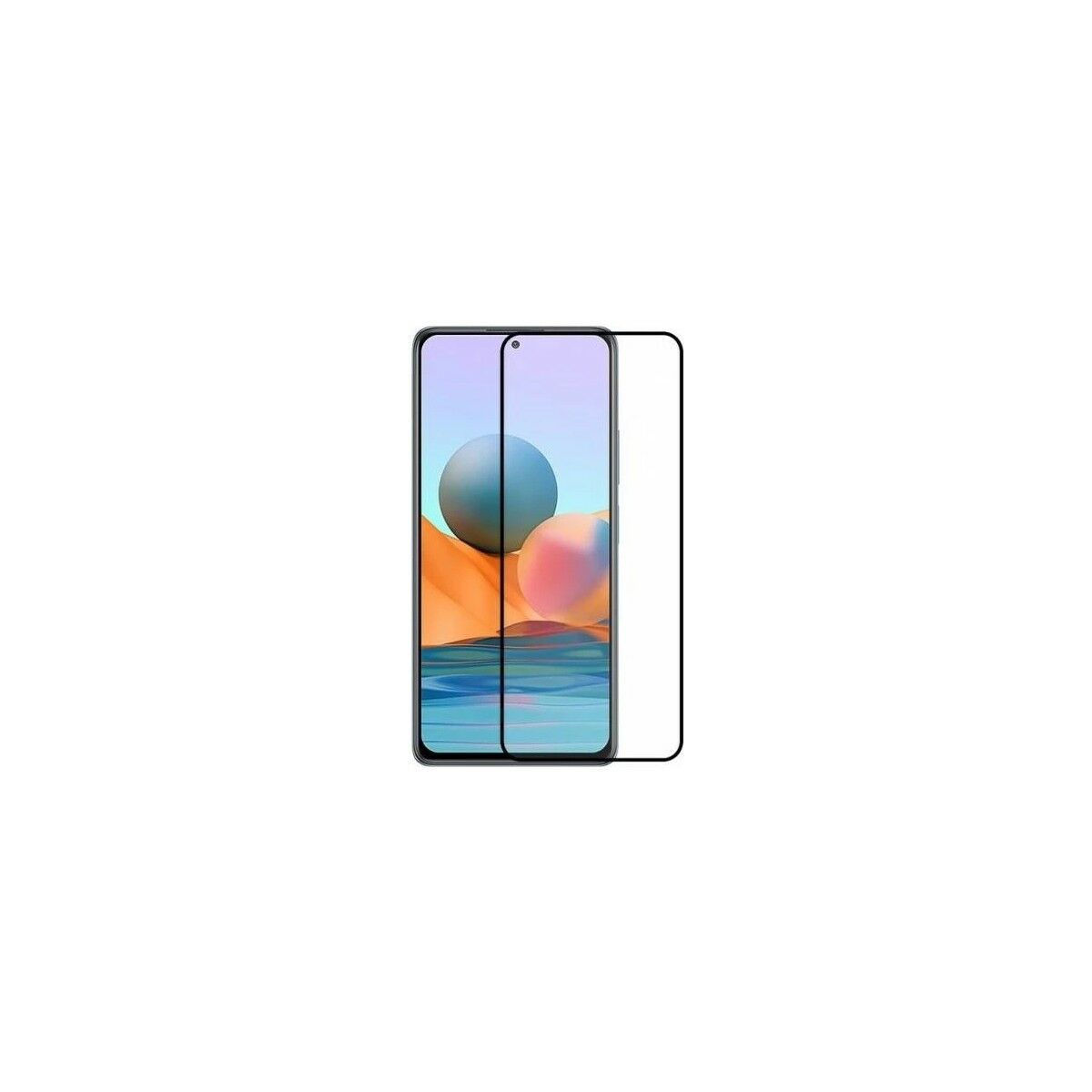 Adaman Redmi Note 11 Uyumlu  Seramik Tam Ekran Koruyucu Kırılmaz Cam Filmi Siyah