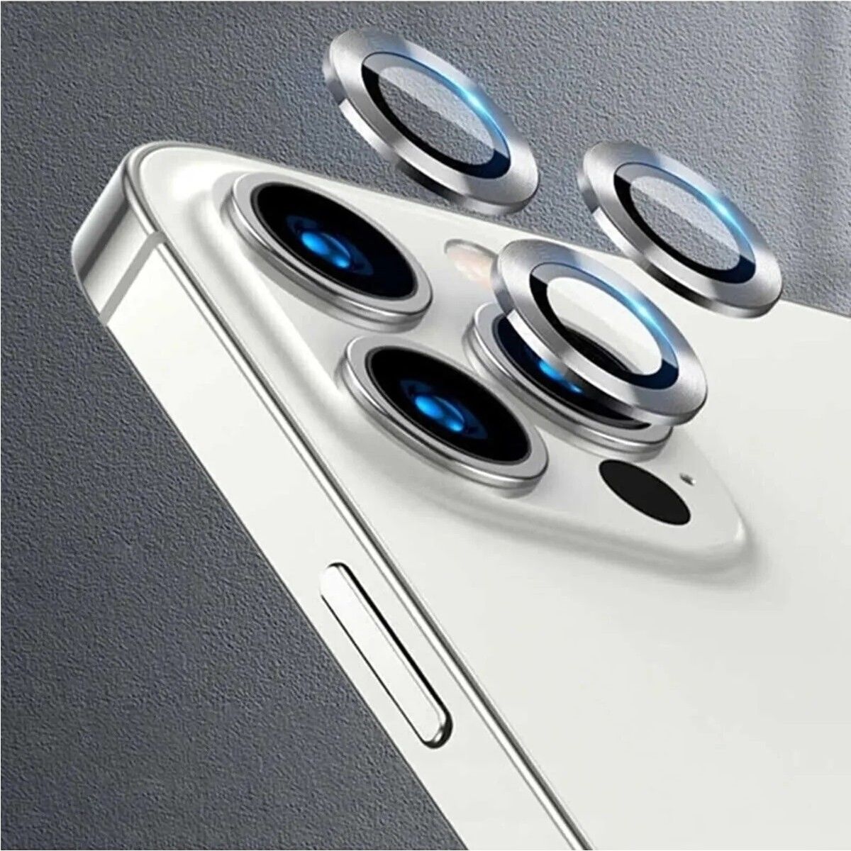 Adaman iPhone Uyumlu 11 Pro Uyumlu Kamera Mercek Lens Koruyucu GÜMÜŞ