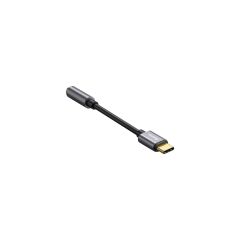 Baseus CATL54-OG L54 Type-C Aux kulaklık Adaptörü 3.5 Jack Ses Kablosu Gri