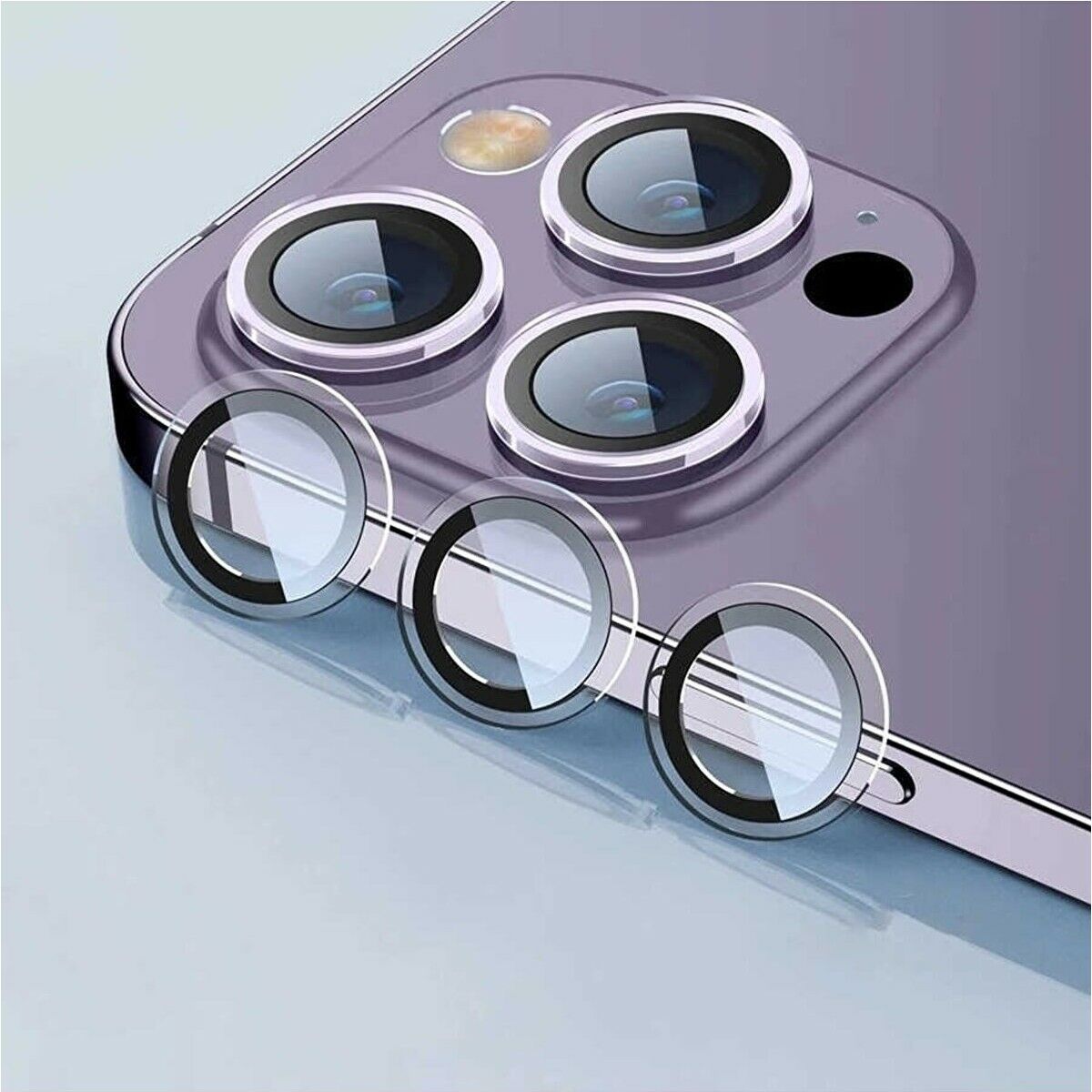 Adaman iPhone 14 Plus Uyumlu Kamera Mercek Lens Için Koruyucu - ŞEFFAF