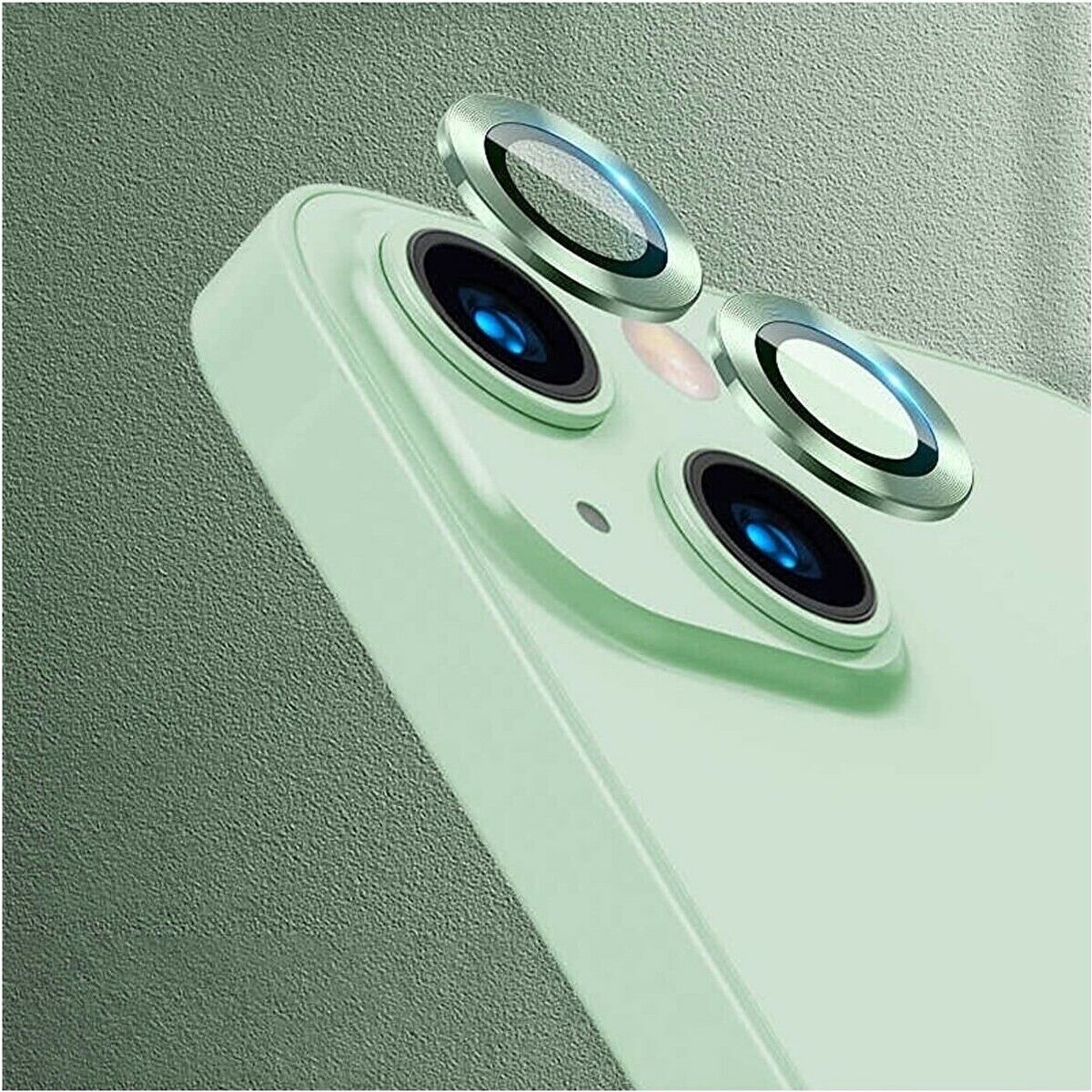 Adaman iPhone 12 Uyumlu Kamera Mercek Lens Için Koruyucu YEŞİL