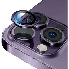 Adaman iPhone 12 Pro Uyumlu Kamera Mercek Lens Için Koruyucu - LİLA
