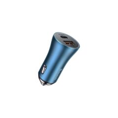 Baseus Golden Contactor Pro 40W USB Type-C Dual Hızlı Araç Şarj Başlık + Type-C To Lightning iPhone Uyumlu Tzccjd-03