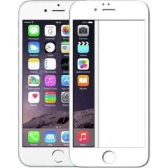Adaman Apple iPhone 6 - 6s Için Temperli Beyaz Ekran Koruyucu Kırılmaz Cam