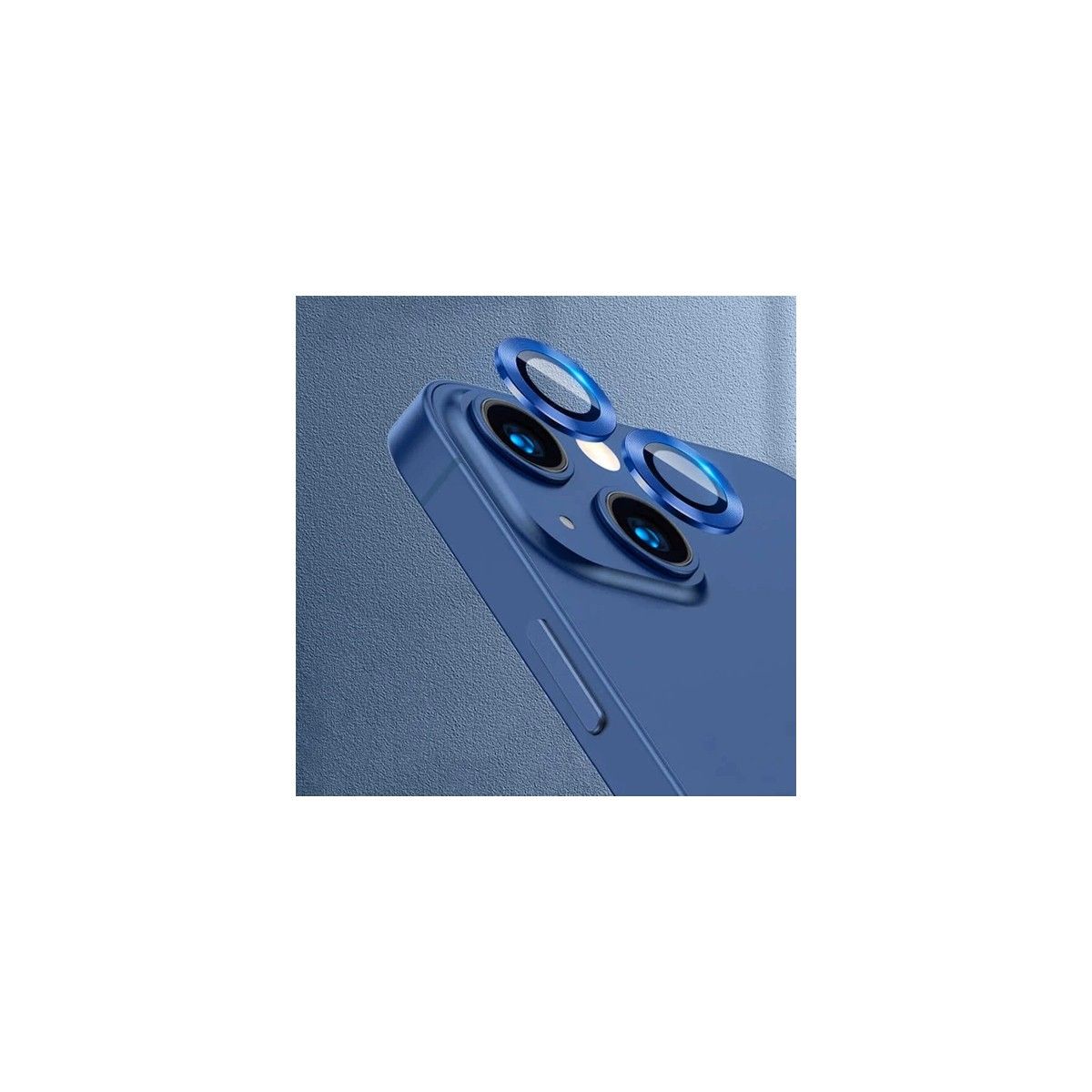 Adaman iPhone 12 Mini Uyumlu Kamera Mercek Lens Için Koruyucu MAVİ