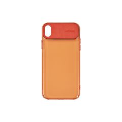 Baseus  Comfortable Serisi Apple iPhone X ve Xs Uyumlu Şeffaf Kılıf WIAPIPH58-SS Turuncu