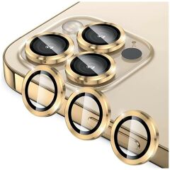 Adaman iPhone 11 Pro  Uyumlu Kamera Mercek Lens Için Koruyucu - GOLD