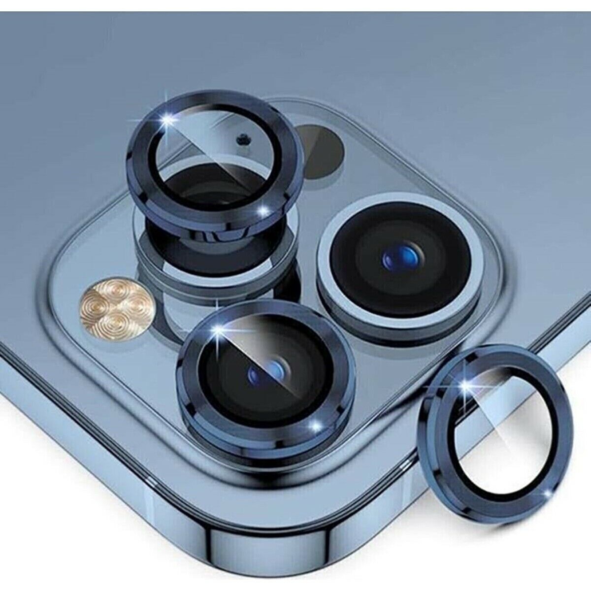 Adaman iPhone 12 Pro Uyumlu Kamera Mercek Lens Için Koruyucu - MAVİ