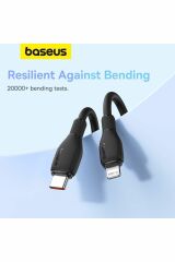 Pudding Serisi Type-C to Lightning iP Kablosu 20W Hızlı Şarj 1,2m iPhone 14 13 12 11 X uyumlu