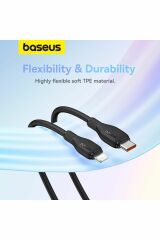 Pudding Serisi Type-C to Lightning iP Kablosu 20W Hızlı Şarj 1,2m iPhone 14 13 12 11 X uyumlu