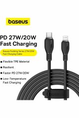 Pudding Serisi Type-C to Lightning iP Kablosu 20W Hızlı Şarj 1,2m iPhone 14 13 12 11 X uyumlu