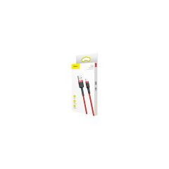 Baseus Cafule Serisi Lightning Kablosu 1 m Gri-Kırmızı
